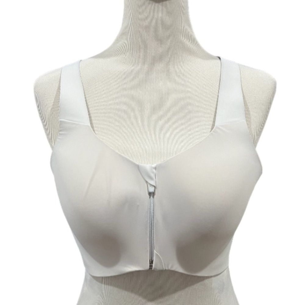 Knix Catalyst Front Zip Sports Bra Size 5 - White